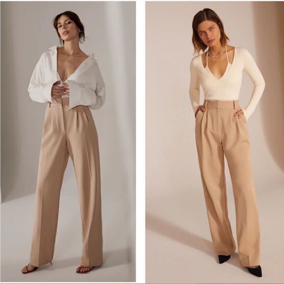 Favorite Daughter The Favorite Pant in Beige - Picture 1 of 8